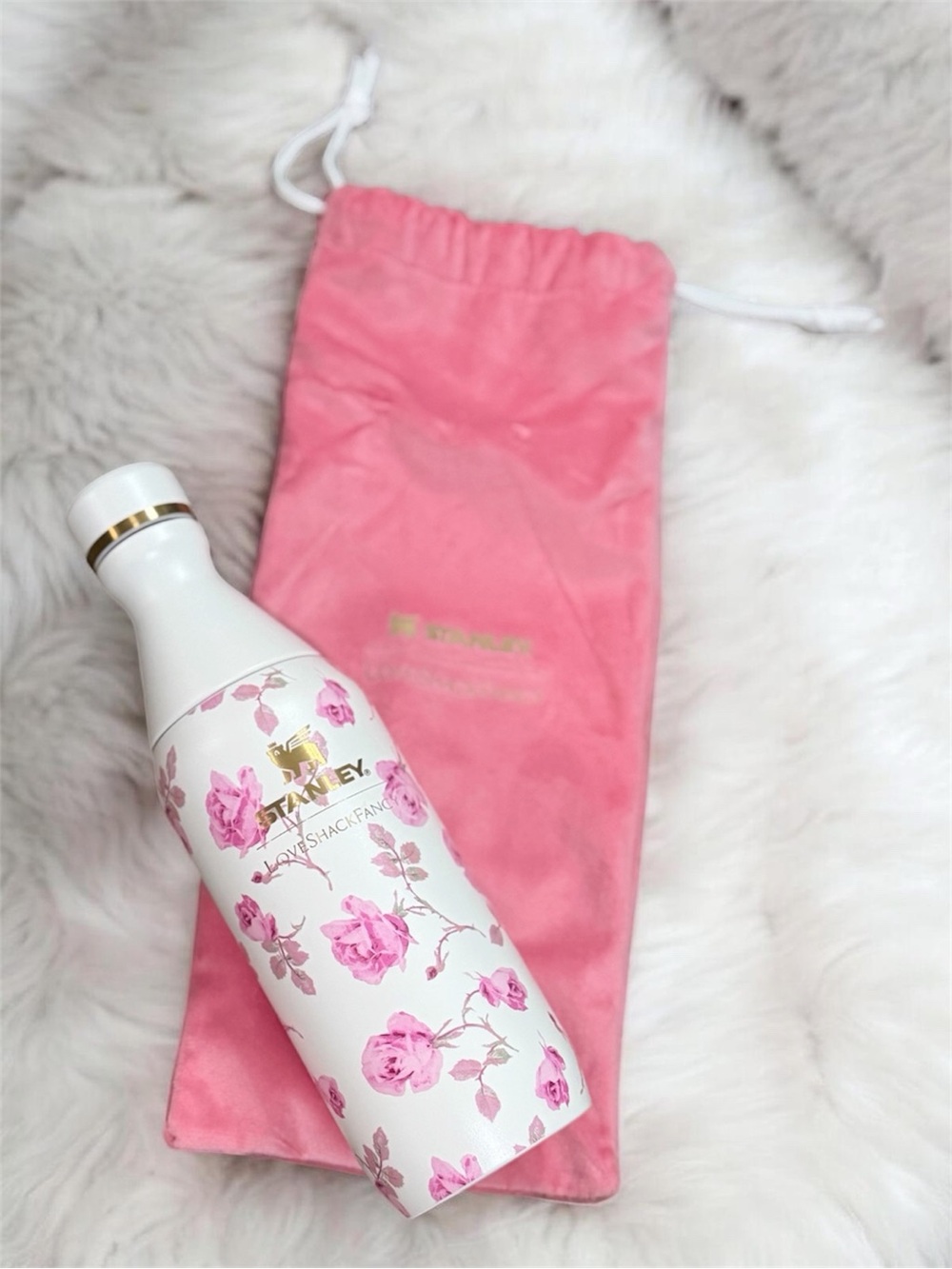 Love Shack Fancy x Stanley 12oz Slim Bottle Ltd Edition Blooming Heirloom